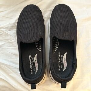 Skechers Black Mesh Slip-On Shoes